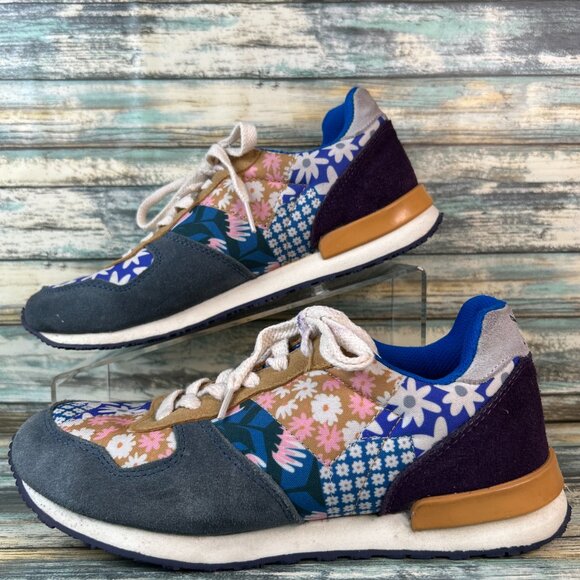 Inkkas Hendrix Womens 9 Sneakers Casual Floral Patchwork Walking Shoes Colorful - Picture 2 of 13